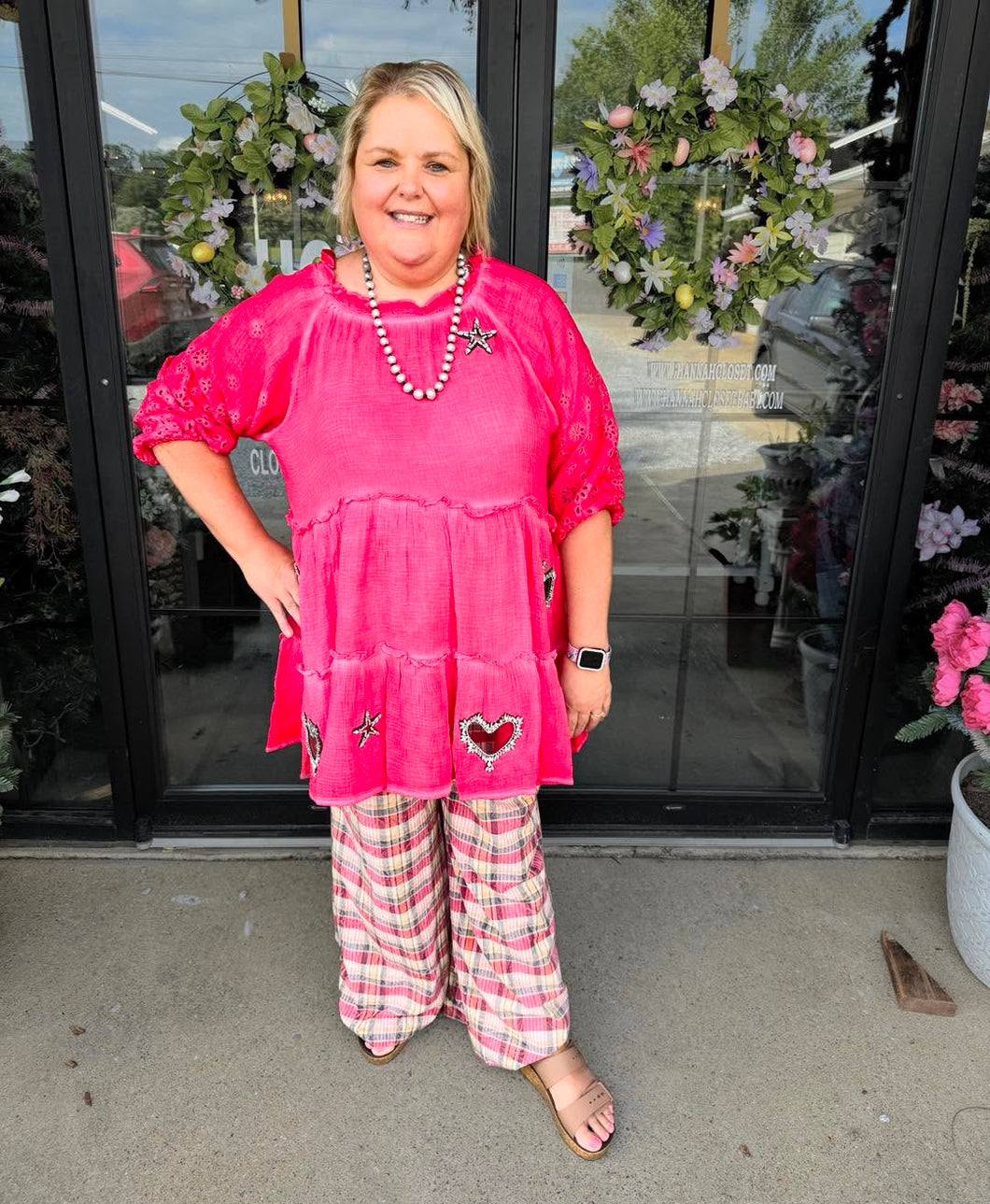 A Rare Bird -Cotton Star Heart Top