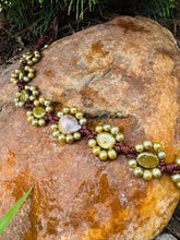 Load image into Gallery viewer, HC - Nine Sunshine Pearls Choker 16" - 18"
