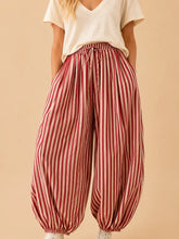 Load image into Gallery viewer, J.nna - The Free-Spirited Stripe Balloon Pants PREODER SHIP 11/15
