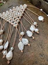 Load image into Gallery viewer, HC - OOAK Bad Donkey White Pearls Necklace
