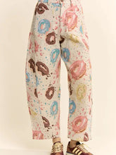 Load image into Gallery viewer, Davi &amp; Dani - Printed Tapestry Barrel-Leg Pants
