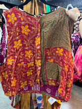 Load image into Gallery viewer, Indi and Sai - Kantha Sleeveless Button Top One Size
