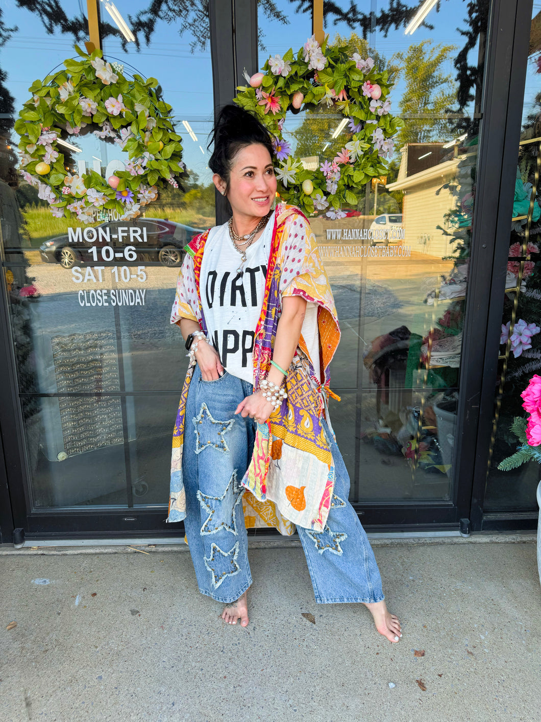 Jaded Gypsy  - Kantha Sunrise Kimono
