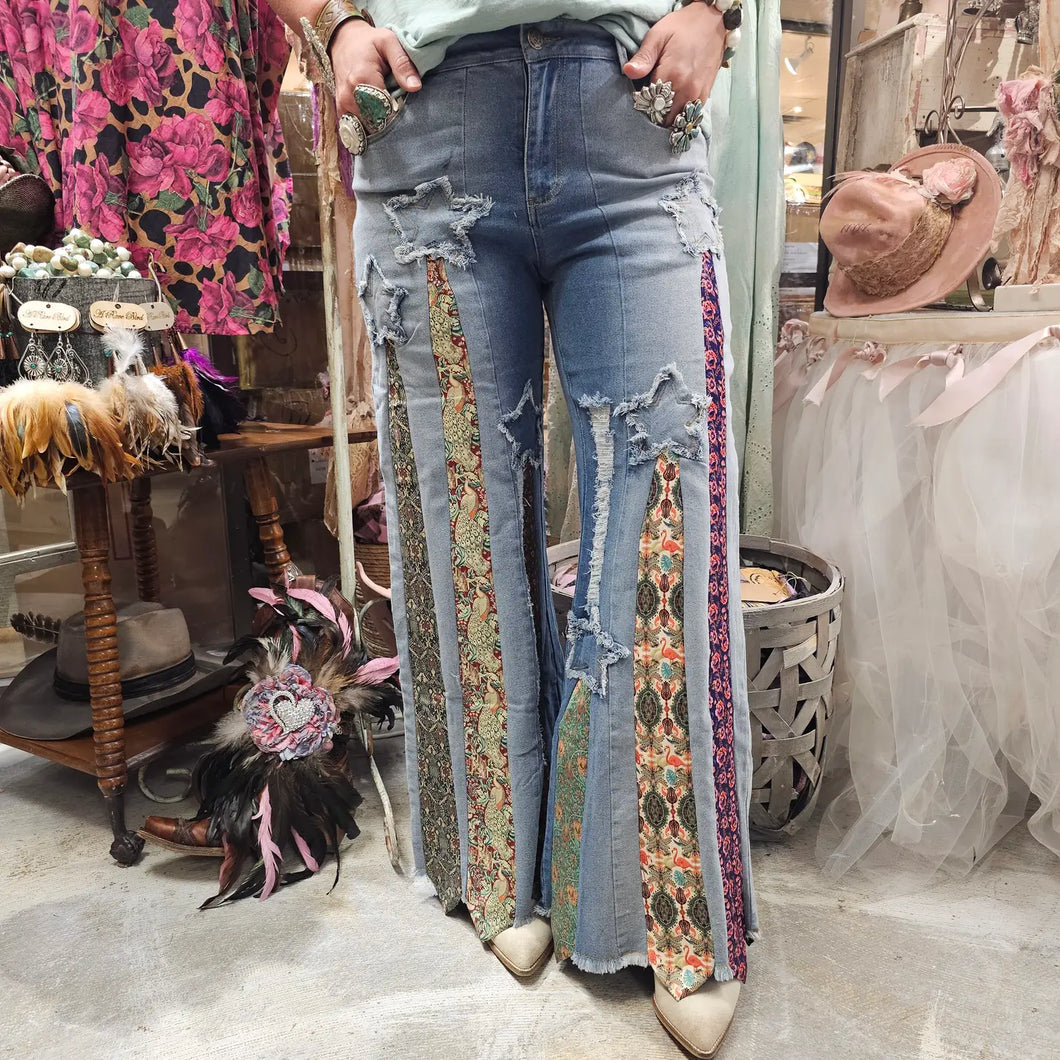 A Rare Bird -  Vintage Tie Jeans