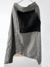 Load image into Gallery viewer, HCB - Vintage Plaid Split-Joint Cropped Linen Pants ship 8-10
