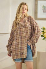 Load image into Gallery viewer, Oli &amp; Hali - Washed Button Down Long Sleeve Plaid Shirt ( Brown Combo )
