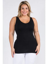 Load image into Gallery viewer, Yelete - Reversible V or U Neckline Seamless Tank Black
