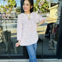 Load image into Gallery viewer, HC - Roxy Texture Fringe Shirt - Pink
