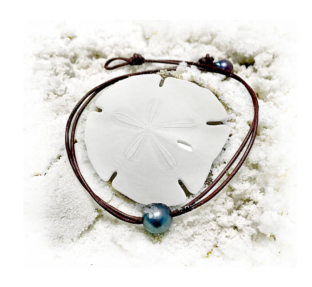 HC Handmade 22-24mm Black Pearl Choker Necklace