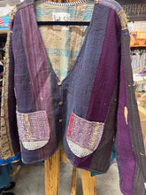 Load image into Gallery viewer, Indi &amp; Sai - Vintage Kantha Quilted  Reversible Jacket OOAK

