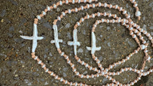 Load image into Gallery viewer, HC - Exclusive Baroque Pearl Cross Pearls Necklace 20"
