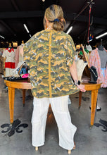 Load image into Gallery viewer, Bluevelvet - Camo Print Paint Splash Loose Shirt
