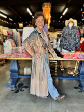 Load image into Gallery viewer, Origami - Blazer Cardigan with Long Mesh Layer - Western
