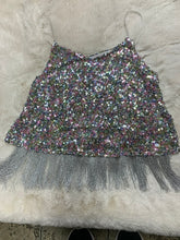 Load image into Gallery viewer, J.NNA - Birthday Cake Sequin Cami With Tassels
