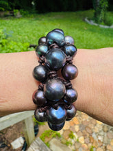 Load image into Gallery viewer, HC - Triple Trouble Black Pearl Bracelet
