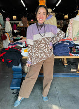 Load image into Gallery viewer, Carole Christian - Leo Color Block Sweater - Lavender
