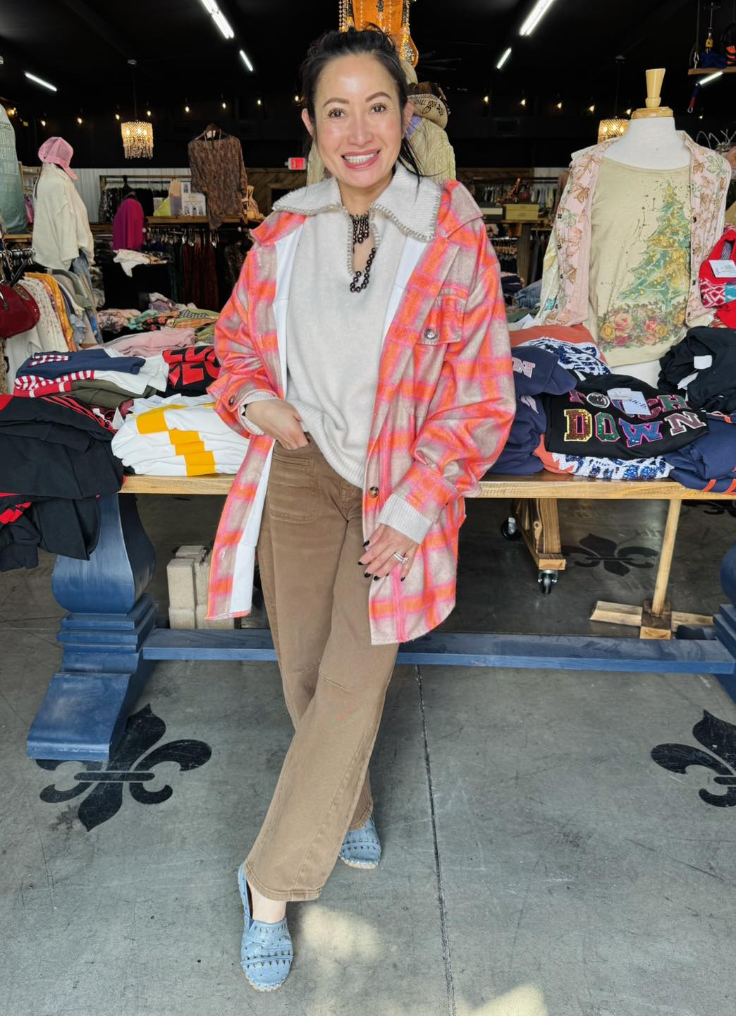 Camille & Co - Tan / Orange Shacket