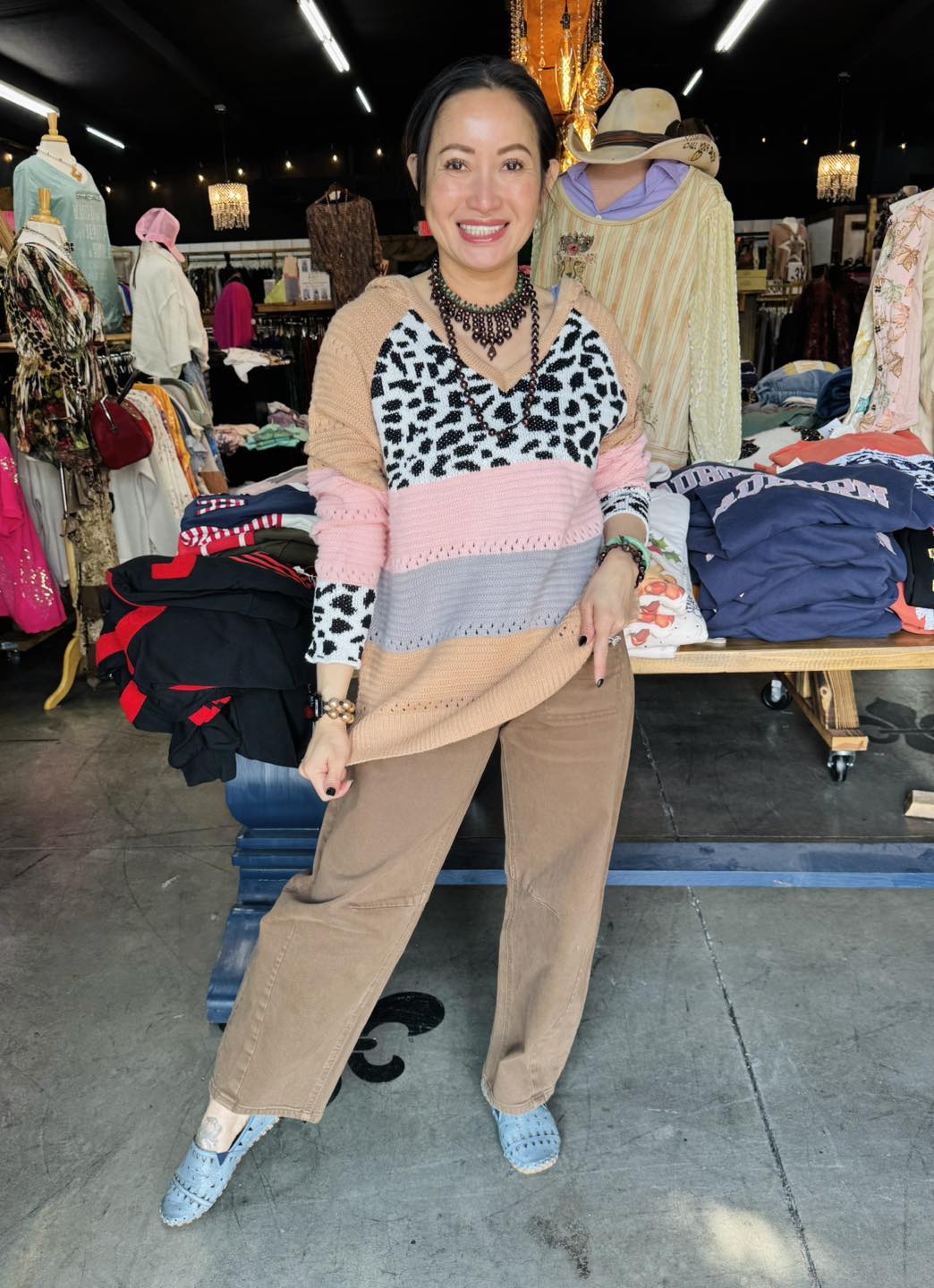 Carole Christian - Leo Block Sweater Hoodie