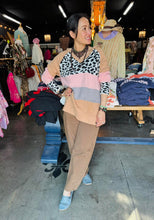 Load image into Gallery viewer, Carole Christian - Leo Block Sweater Hoodie
