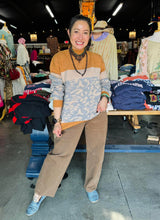 Load image into Gallery viewer, Carole Christian - Leo Color Block Sweater - Rust
