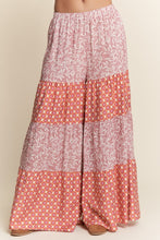 Load image into Gallery viewer, J.NNA - Multi-color Tiered Wide Leg Bell Bottoms
