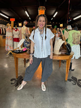 Load image into Gallery viewer, Camille &amp; Company - White Linen Eyelet Top
