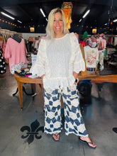 Load image into Gallery viewer, HCWK - L DENIM AND CROCHET PANT

