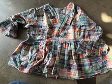 Load image into Gallery viewer, Indi And Sai - Patchwork Blue Plaid Top
