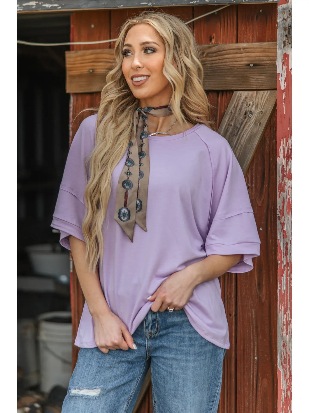 Oversized Relaxed Fit Terry Top