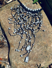 Load image into Gallery viewer, HC - Handmade Lady Silver Pearls Necklace
