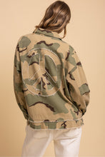 Load image into Gallery viewer, Peace Camo Jacket ship 9-15
