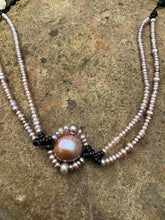 Load image into Gallery viewer, HC - Pink Lady Double Strands Choker 16"-18"

