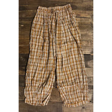 Load image into Gallery viewer, Jaded Gypsy - Playful Days Pants - Chocolate Plaid
