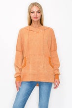 Load image into Gallery viewer, J. Her - Waffle Hoodie with Kangaroo Pocket
