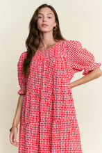 Load image into Gallery viewer, J.nna - Picnic Tiered Maxi Dress in Red Gingham

