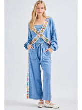 Load image into Gallery viewer, J. Her - Mineral Washed Real Crochet Patch Side Trim Pants
