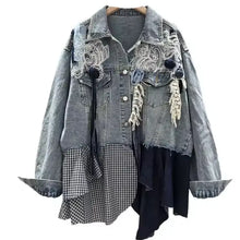 Load image into Gallery viewer, HC - Embellished Denim Shirt Jacket

