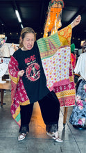 Load image into Gallery viewer, Indi and Sai - Upcycle Kantha Band Tee One OF The Kind
