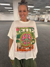 Load image into Gallery viewer, Bluevelvet - Better Together Peace Print Top
