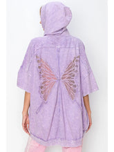 Load image into Gallery viewer, Mineral Wash Butterfly Hoodie

