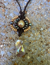 Load image into Gallery viewer, HC - Sunshine Gold/Black Pearls 5 Ways Wear Necklace
