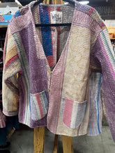 Load image into Gallery viewer, Indi &amp; Sai - Vintage Kantha Quilted  Reversible Jacket OOAK
