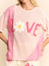 Load image into Gallery viewer, Davi &amp; Dani - Love Daisy Patchwork Top

