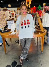 Load image into Gallery viewer, HCB - NUTCRACKER EMBROIDERED PULLOVER GREY
