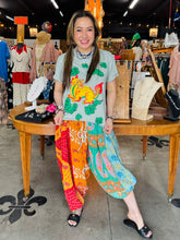 Load image into Gallery viewer, I Love Linen "GOLD DRAGON TEE" - SAGE
