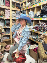 Load image into Gallery viewer, A Rare Bird -Blue Straw Hat
