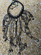 Load image into Gallery viewer, HC - Handmade Lady Black  Pearls Necklace With Sunshine
