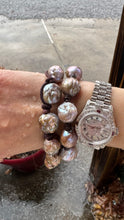 Load image into Gallery viewer, HC- Full Of Love  Natural Mauve Pink Baroque Pearl Bracelet 18/20mm Supper Rare
