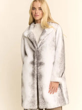 Load image into Gallery viewer, Davi &amp; Dani - Faux Fur Long Coat with Gradient Print

