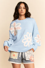 Load image into Gallery viewer, Davi &amp; Dani - Multi Floral Patchwork Long Sleeve Sweater Top
